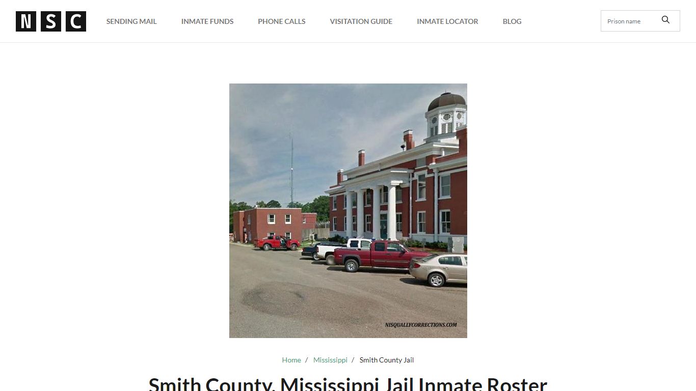 Smith County, Mississippi Jail Inmate List